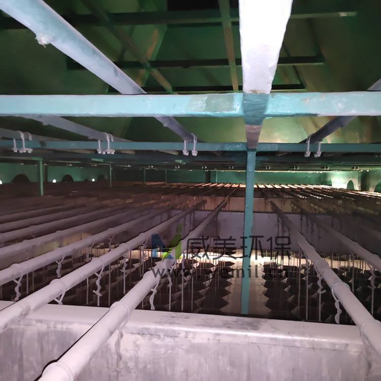 黃磷水淬渣、渣汽處理工序配套靜電除霧器內(nèi)部