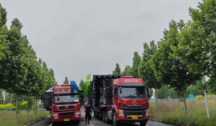 8W氣量焦硫酸鈉煙氣濕電除塵器裝車(chē)完畢 整裝待發(fā)